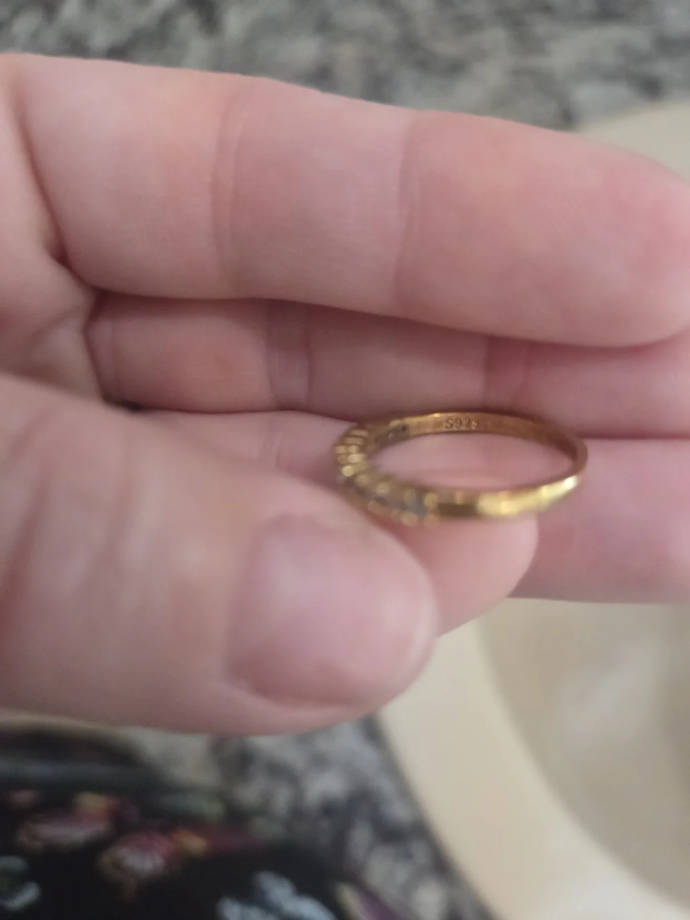 Elegant Gold Diamond Eternity Band - Women's Ring